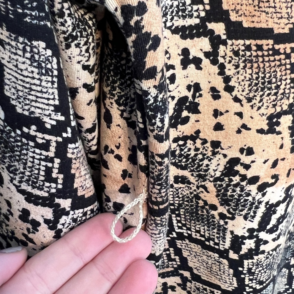 ZARA | 💎 Rare 💎 Snakeskin Animal Pattern Print Midi Dress Women’s Small - Picture 6 of 8